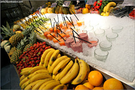 Batidos de Frutas en la Zona de Comida de La Place en Amsterdam