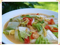 Resep Masakan Sayur Sawi Putih dengan Udang dan Telur