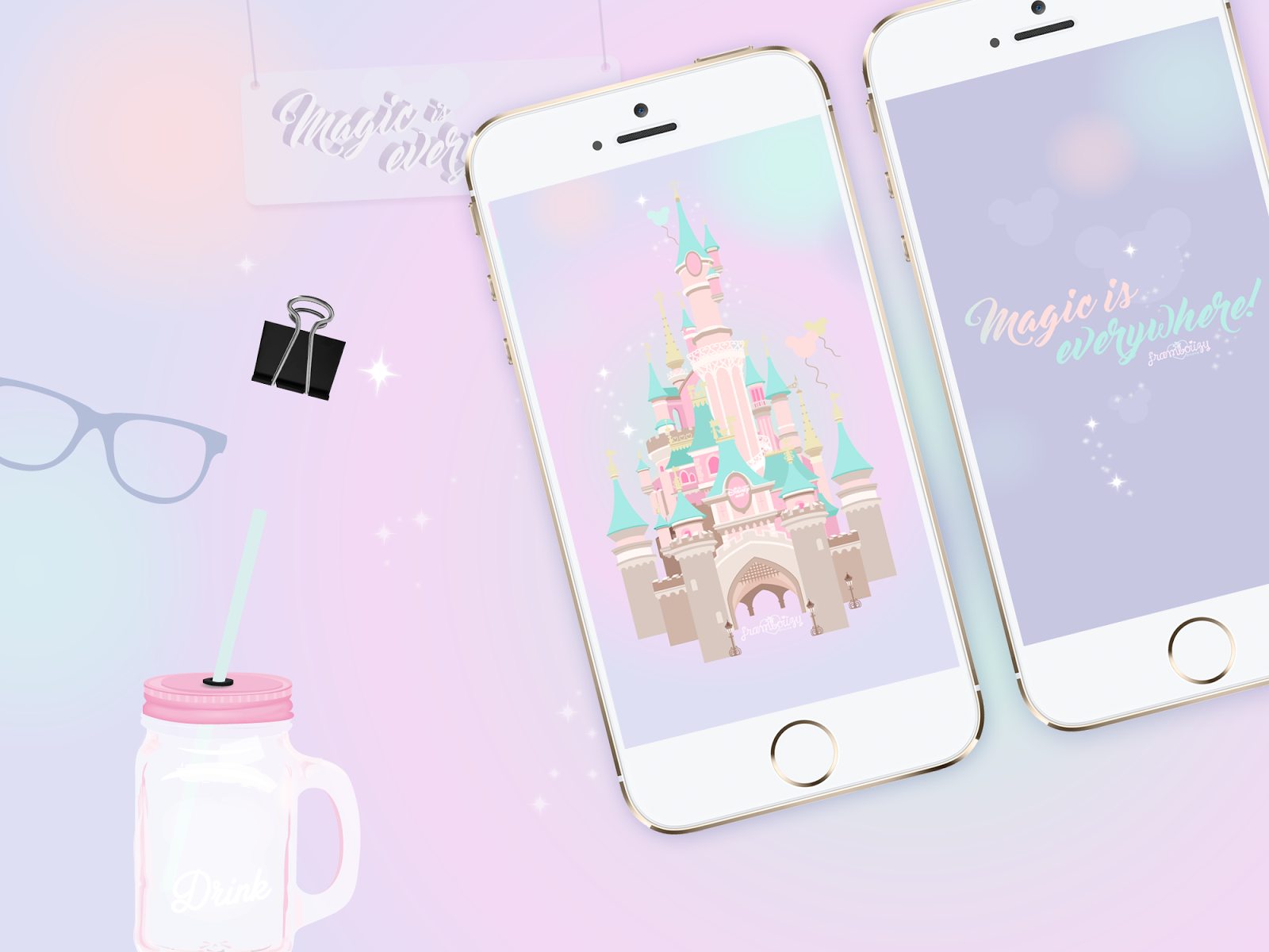 Wallpaper 04 La Magie Disney Goodies Framboiizy