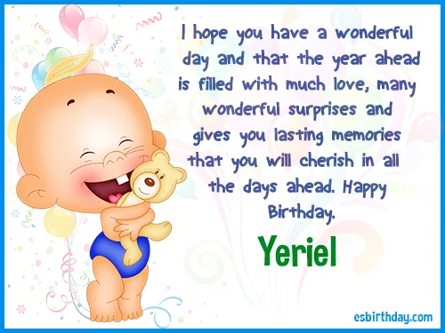 Yeriel Happy Birthday