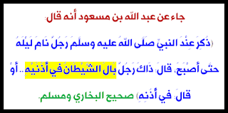 ذاك رجل بال الشيطان في أذنيه