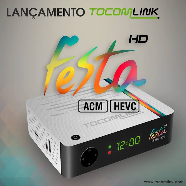 Vídeo Lançamento do novo modelo Tocomlink Festa HD ACM,H265  - 10/12/2016