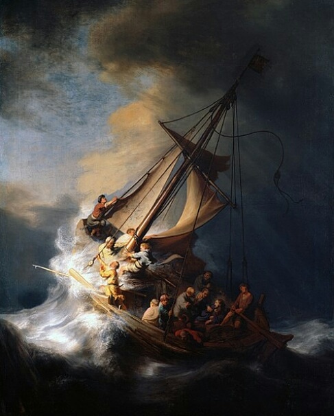 Rembrandt, "La tormenta en el mar de Galilea"