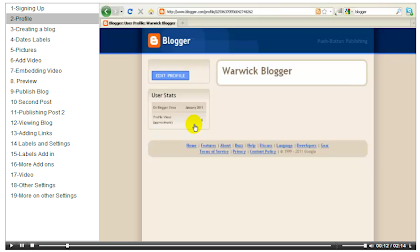 A tutorial on using Blogger