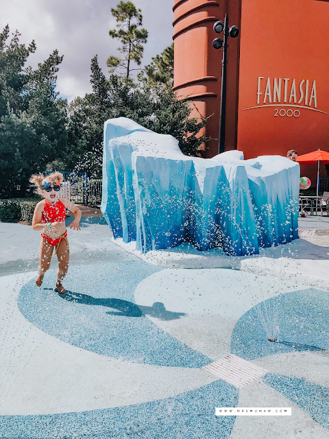 All Star Movies Resort Pool, Fantasia Splash Pad