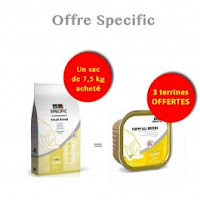  Offre Specific: 1 sac CPD-S Puppy Small Breed 7.5 kg acheté = 3 terrines CPW Offertes