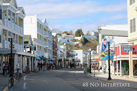 48 No Interstate back roads cross country coast-to-coast road trip Mackinac Island Mackinaw Michigan