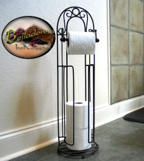 Belladonna iron toilet tissue stand