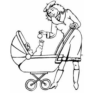 baby coloring pages,Mother and baby coloring pages,mother day,color pages,coloring pages