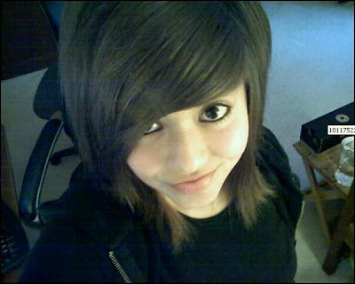 cute emo haircuts for girls with long. makeup emo girl. long