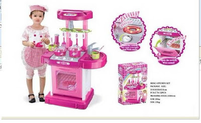 Kitchen Set Mainan Anak Perempuan Warna Pink (Best Seller).
