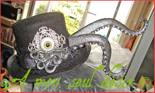 chapeau pieuvre tentacule cthulhu méduse  tentacle octopus hat 
