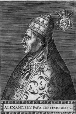 Alexandre quint, papa, Alejandro V, Candia, Pisa, cardenal de Mila, Milán
