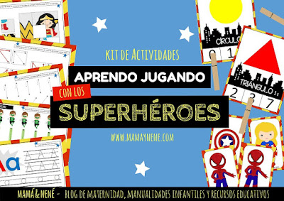 ACTIVIDADES-IMPRIMIBLES-SUPERHEROES-NIÑOS-PREESCOLAR-INFANTIL-MAMAYNENE-RECURSOS-EDUCACION