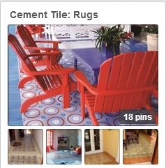 Avente Tile's Pinterest board on cement Tile: Rugs