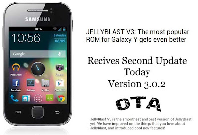 JELLYBLAST V3 CUSTOM ROM FOR SAMSUNG GALAXY Y RECEIVES SECOND UPDATE TODAY 