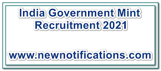 India Government Mint Recruitment 2021