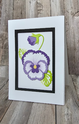 Pansy patch stampin up birthday card