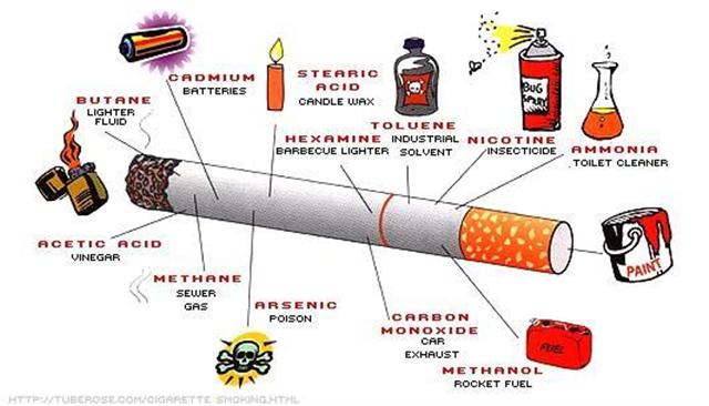  Zat  zat  Berbahaya Yang  Terdapat Dalam  Rokok  Waspada 