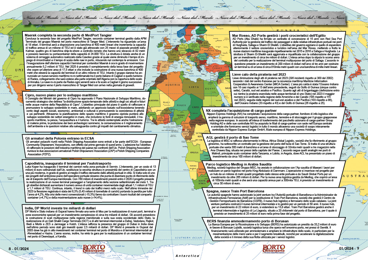 GENNAIO 2024 PAG. 8 - NEWS DAL MONDO