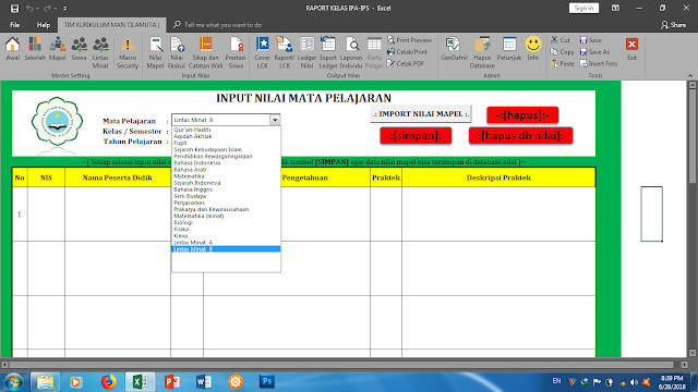 Aplikasi Raport K13 MA/SMA Terbaru Update Lengkap