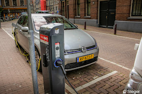 Electric car in Amsterdam