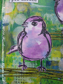 Scribbly Birds Journal - Dylusions Paint