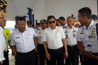 Menhub Jonan sidak di pelabuhan Ketapang, Banyuwangi.
