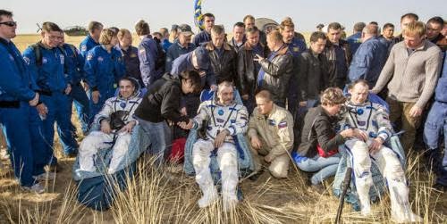 Expedition 36 Trio Lands In Kazakhstan