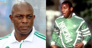 Stephen Keshi as a player for Nigeria super eagles