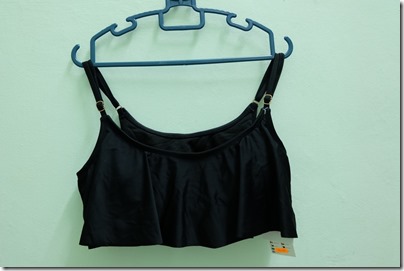 plain black swimming top from Cotton On