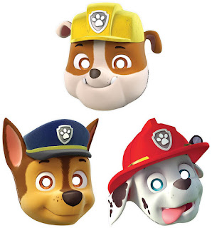  paw patrol paper masks at partybell.com