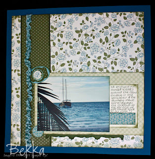 Summer Holiday Scrapbook Page