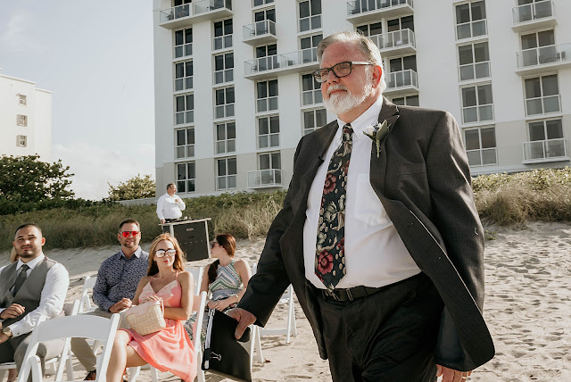 Officiant entering Ceremony