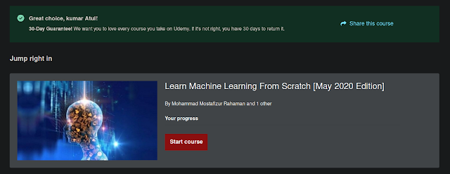 Learn Machine Learning From Scratch [May 2020 Edition] 