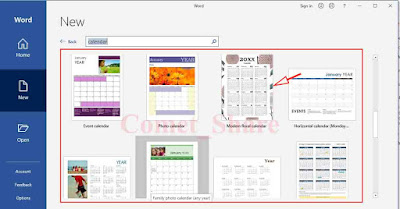 Cara Membuat Kalender Menggunakan Template Di Microsoft Word 2016