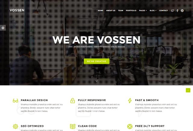 Vossen - Creative One-Page Parallax Drupal Theme