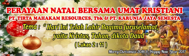 Contoh Banner Natal terbaru hasil desain sendiri dengan 