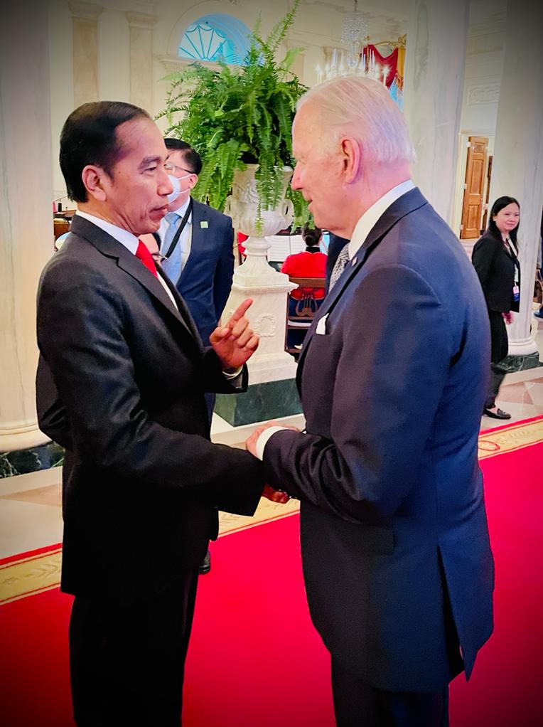 Presiden Jokowi Hadiri Jamuan Santap Malam Presiden Biden