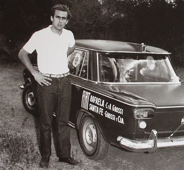 El Lole Reuteman con su Fiat 1500