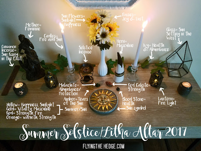 Midsummer Litha Altar 2017