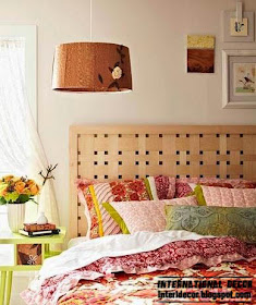 unique wood headboard, king size headboard, creative headboard designs