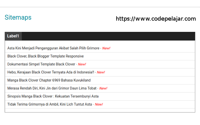 Cara Membuat Sitemap Blogger SEO yang Keren