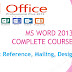 Learn Ms Word 2013 Tutorial - Class 7 Reference, Mailing, Design MENU TAB - Microsoft Office 2013