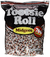 Image: Tootsie Roll Midgees - 5lb bag - Delightfully chewable chocolate tastes exactly like a traditional Tootsie Roll but in a compact size