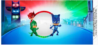 PJ Masks Free Printable Candy Bar Labels.