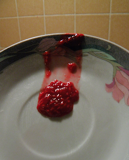 Blob of Jam Sliding Down Saucer