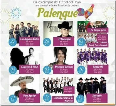 Palenque Tlalnepantla 2015 Fechas Precios donde comprar boletos VIP baratos en reventa no agotados
