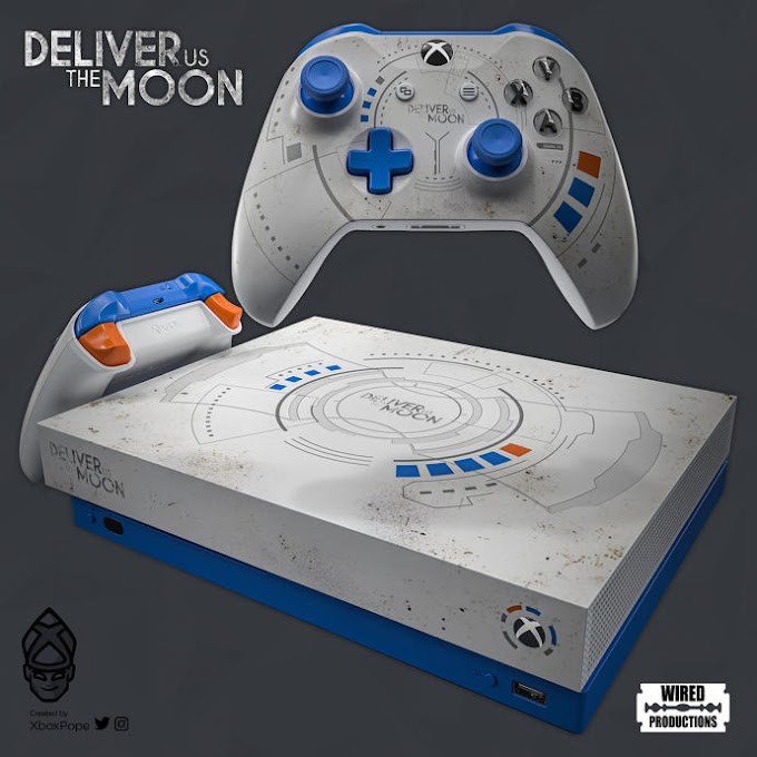 Win a custom Xbox One X with Deliver Us The Moon