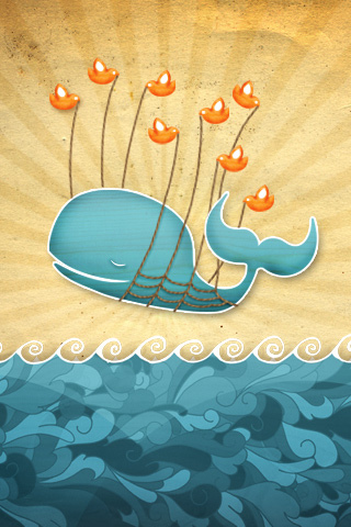 wallpaper iphone 3gs. whale iPhone Wallpaper